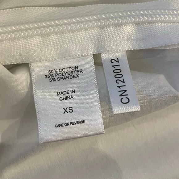 7th Avenue Sleeveless Square Neck Boho White Top Back Cutout Sash Waist Size XS - Picture 4 of 9